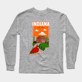 Indiana and vintage Long Sleeve T-Shirt